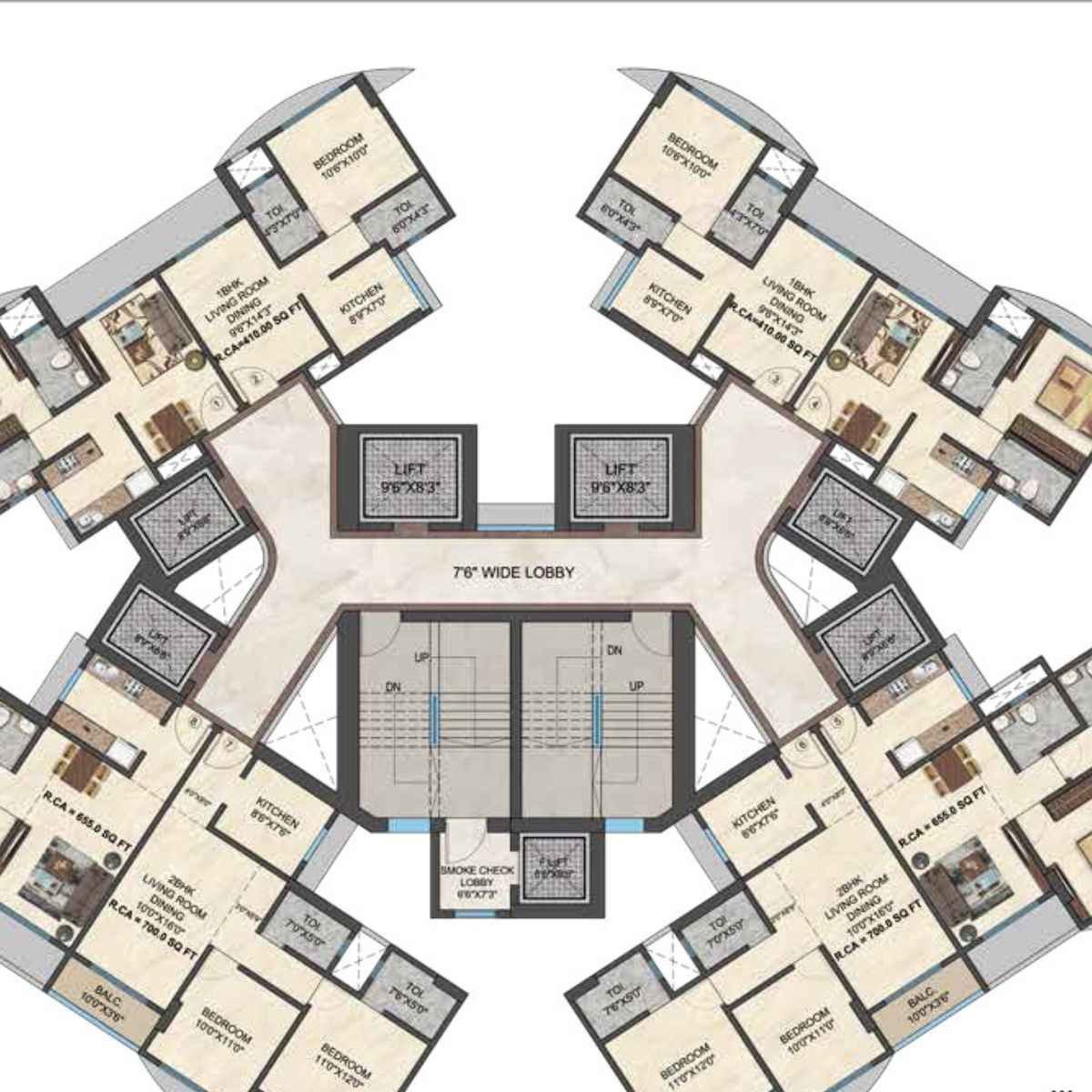 Opulence -typical floor plan-Even