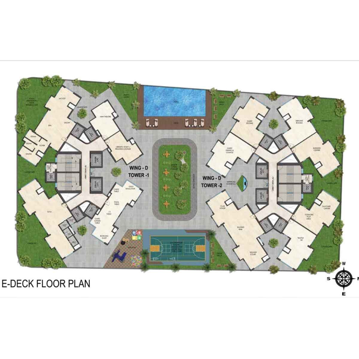 Opulence -E-Deck- floor plan